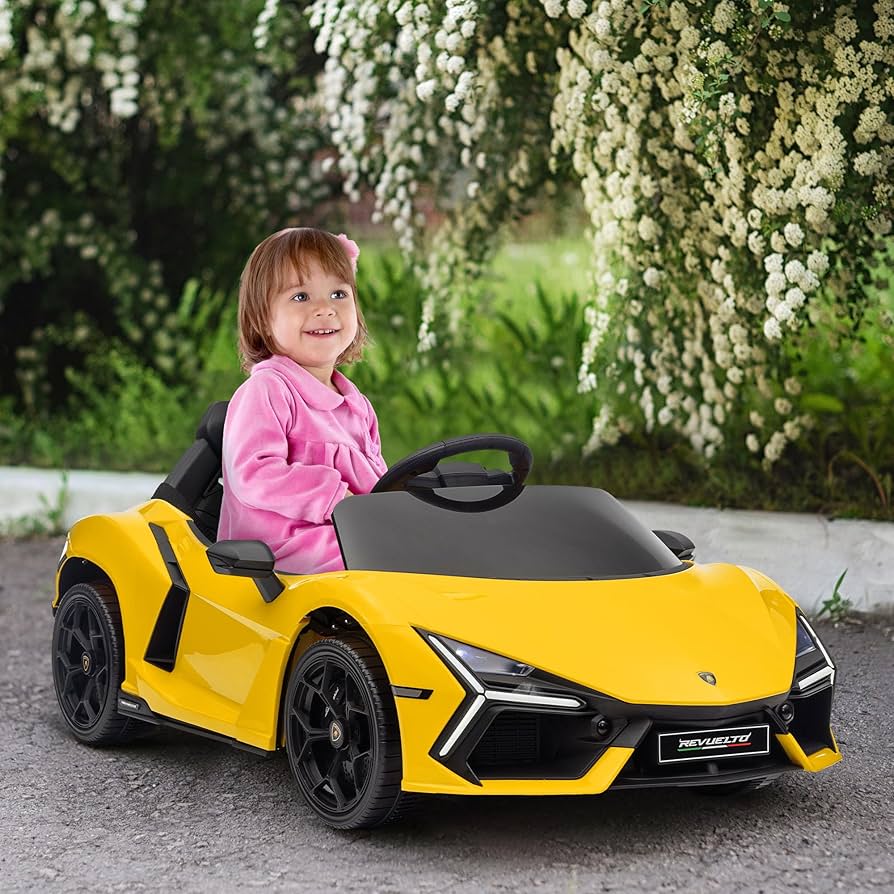 Amazon.com: Qaba Lamborghini Revuelto Licensed 12V Kids